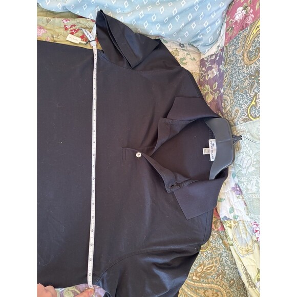 Peter Millar Solid Black Polo 100% Cotton Men’s Small Short Sleeve EUC - Picture 6 of 7
